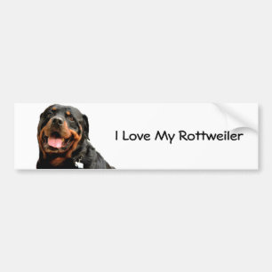 Rottweiler kärlek bildekal