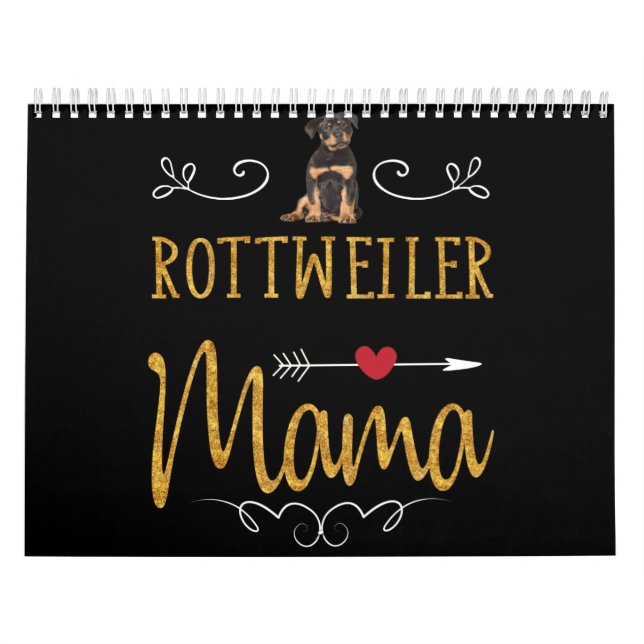 Rottweiler kärlek mamma kalender (Omslag)