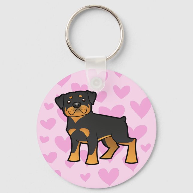 Rottweiler Kärlek Nyckelring (Framsida)