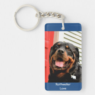 Rottweiler Kärlek Photo Keychain Nyckelring
