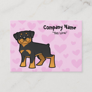 Rottweiler kärlek visitkort