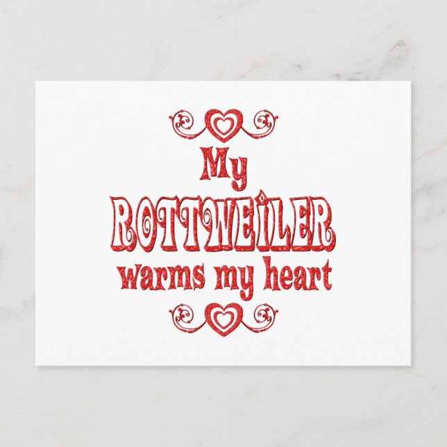 ROTTWEILER Kärlek Vykort (Framsida)