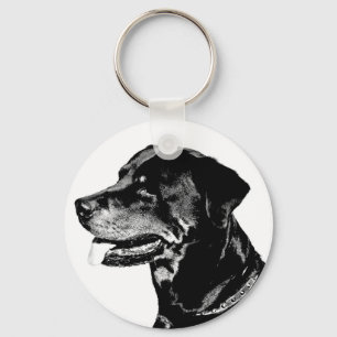 Rottweiler keychain nyckelring