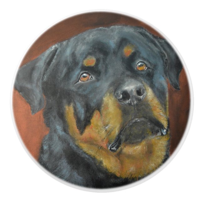 Rottweiler Knopp (Framsidan)