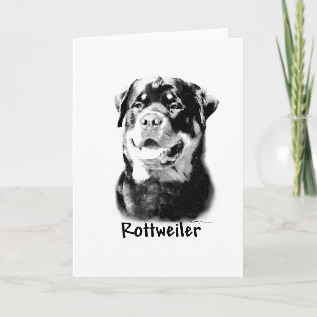 Rottweiler kol helgkort (Framsida)