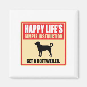 Rottweiler (kopplad från svan) magnet