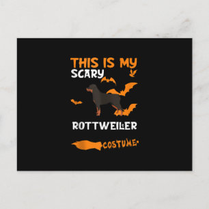 Rottweiler Kostym Halloween Latmaskig Skräcklig Hu Meddelande Vykort