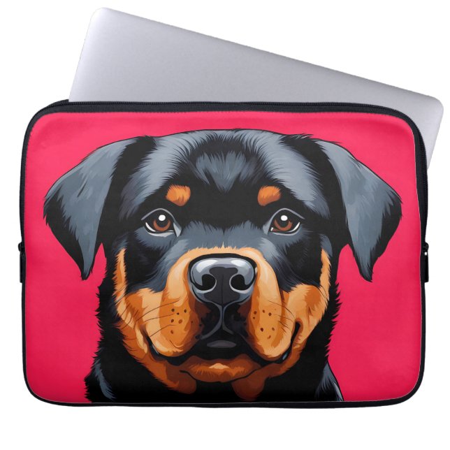 Rottweiler Laptop Fodral (Framsidan)