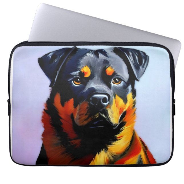 Rottweiler Laptop Fodral (Framsidan)