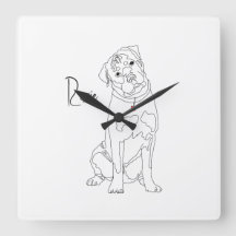 Rottweiler Linje Konst med Namn