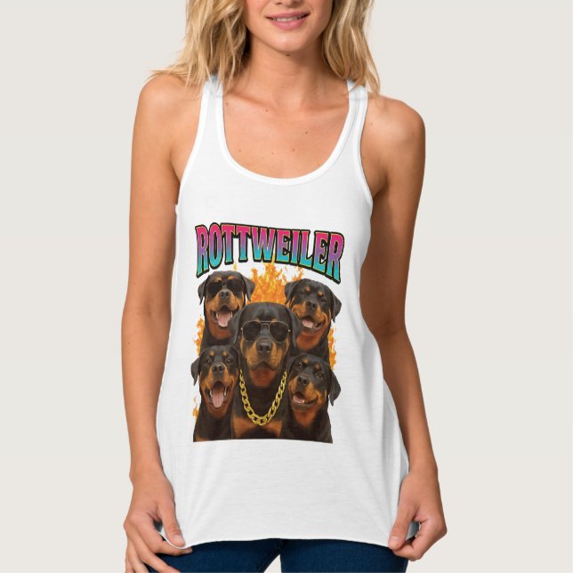 Rottweiler  linne med racerback  (Framsida)