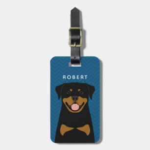 Rottweiler Luggage Tags Bagagebricka