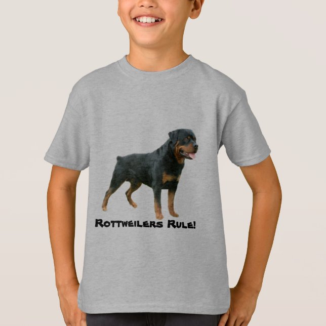 Rottweiler lurar T-tröja T-shirt (Framsida)