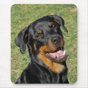 Rottweiler Lycklig Hund Mouse Pad Musmatta