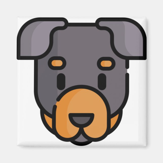 Rottweiler Magnet (Framsidan)