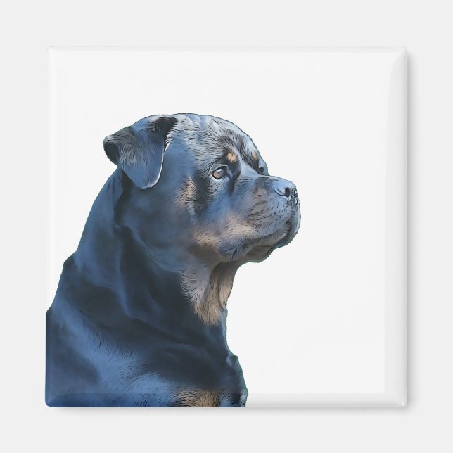 Rottweiler Magnet (Framsidan)