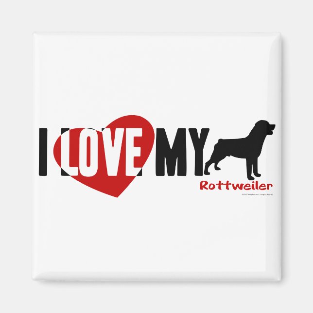 Rottweiler Magnet (Framsidan)