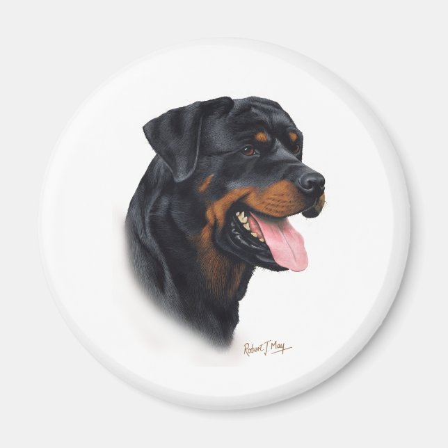 Rottweiler Magnet (Framsidan)