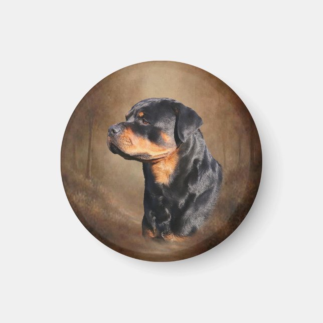 Rottweiler Magnet (Framsidan)