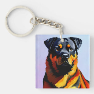 Rottweiler-målning