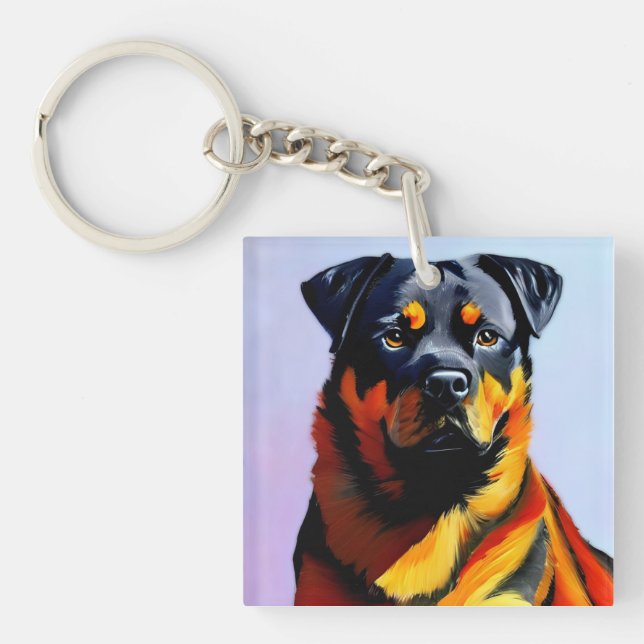 Rottweiler-målning (Framsidan)