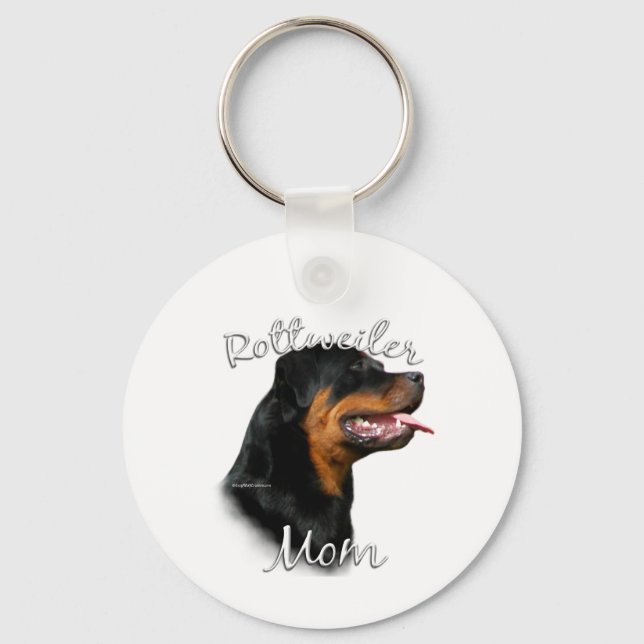 Rottweiler Mamma 2 Nyckelring (Framsida)
