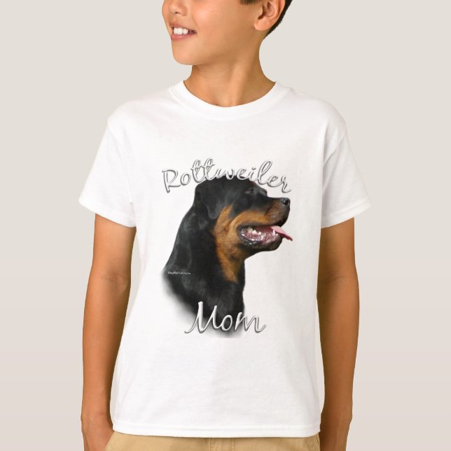 Rottweiler Mamma 2 T-shirt (Framsida)