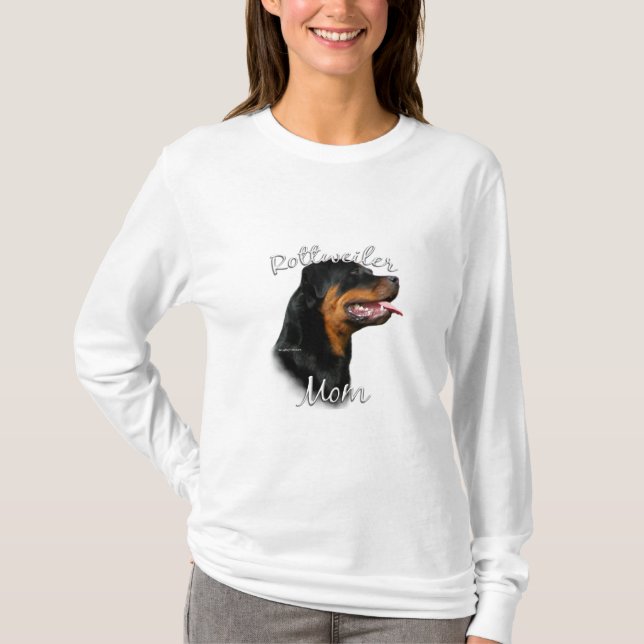 Rottweiler Mamma 2 T Shirt (Framsida)