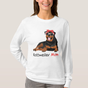 Rottweiler Mamma Bandana Womens Rottweiler Hund T Shirt