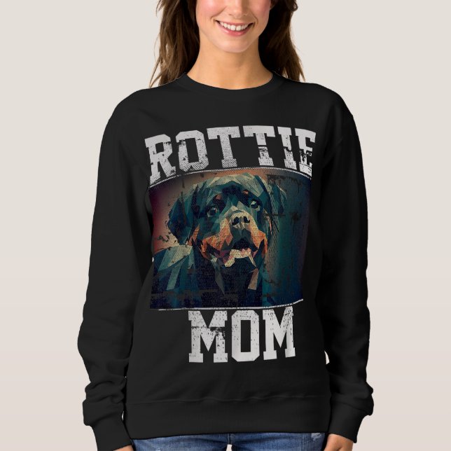 Rottweiler Mamma - Gift för Rottie Älskare T Shirt (Framsida)