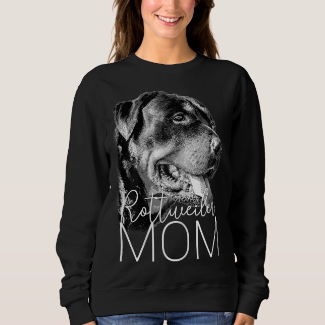 Rottweiler Mamma - Hund T Shirt (Framsida)