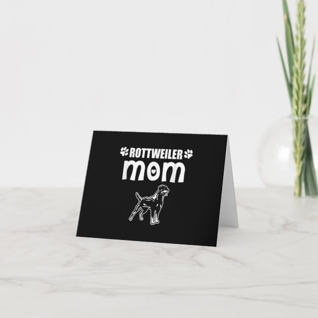 Rottweiler Mamma I Hund Owner Gift Tack Kort (Framsida)