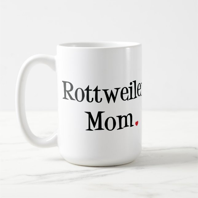 Rottweiler mamma kaffemugg (Vänster)