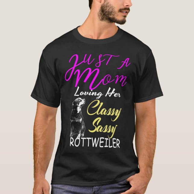 Rottweiler Mamma Shirt Hund Kärlek T (Framsida)