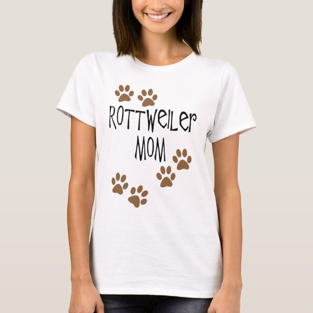 Rottweiler mamma t shirt (Framsida)