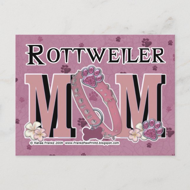 Rottweiler MAMMA Vykort (Framsida)