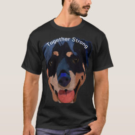 Rottweiler med stark förhoppning t shirt