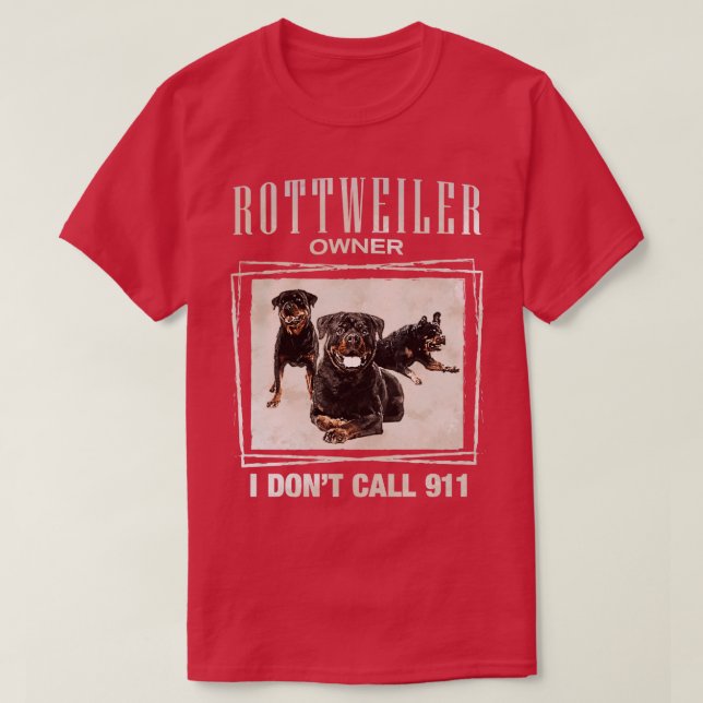 Rottweiler Metzgerhund (11) T Shirt (Design framsida)