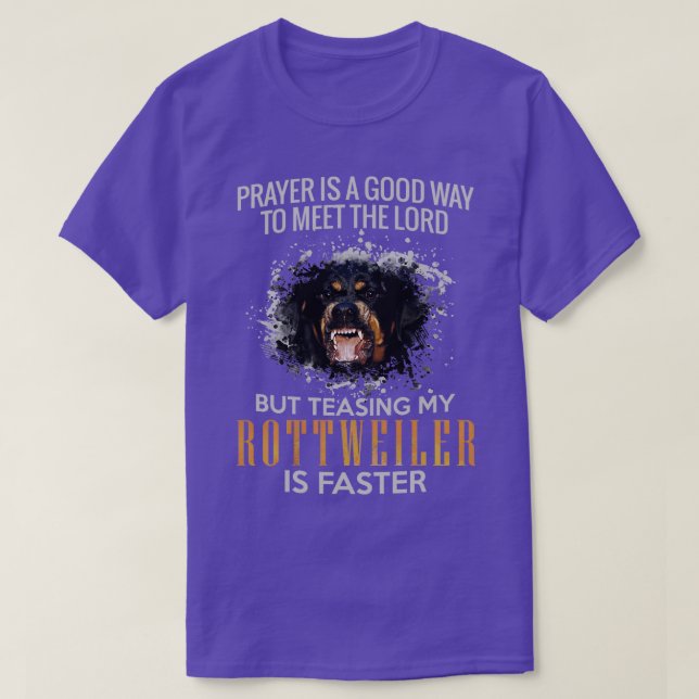 Rottweiler Metzgerhund (14) T Shirt (Design framsida)