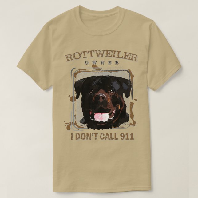 Rottweiler Metzgerhund (16) T Shirt (Design framsida)