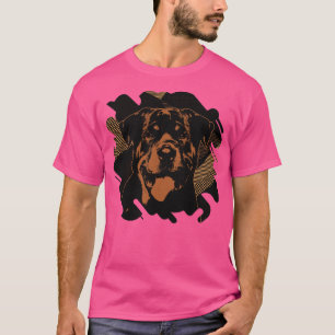 Rottweiler Metzgerhund Digital Art 2 T Shirt