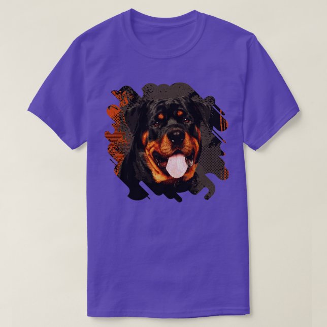 Rottweiler Metzgerhund Digital Art T Shirt (Design framsida)