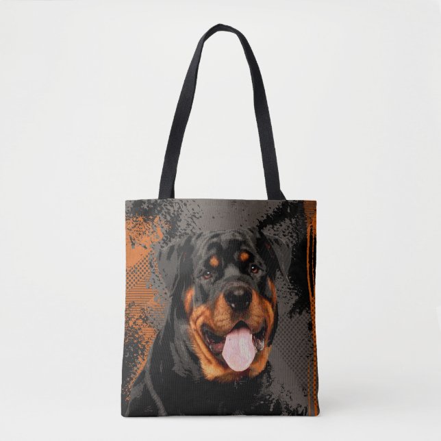 Rottweiler - Metzgerhund Digital konst Tygkasse (Framsida)