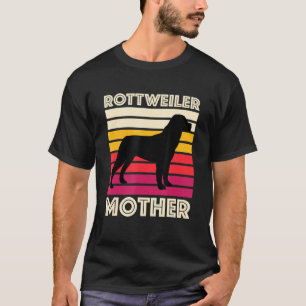 Rottweiler Mor Vintage Hund älskare Rottweiler Mam T Shirt