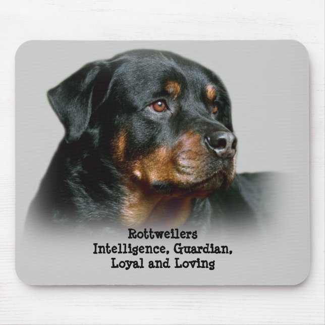 Rottweiler Mousepad Musmatta (Framsidan)