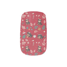 Rottweiler Nagelomslag Jul Söt Kawaii