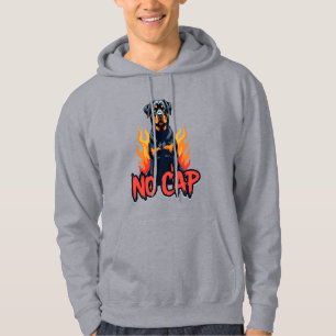Rottweiler No Cap Streetwear Tröja Hoodie