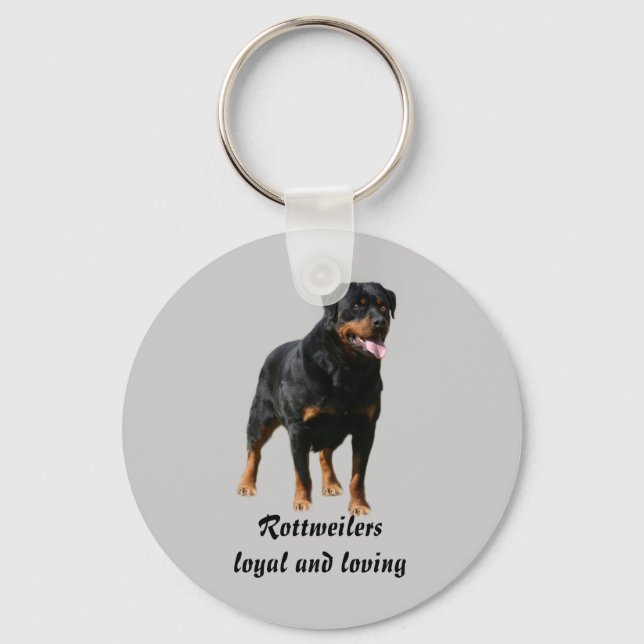 Rottweiler-nyckelkedja Nyckelring (Framsida)