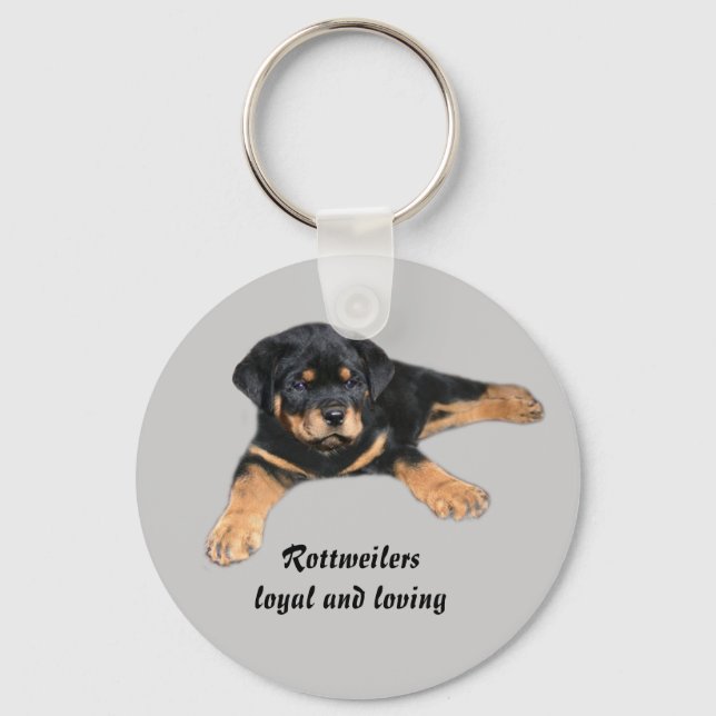 Rottweiler-nyckelkedja Nyckelring (Framsida)