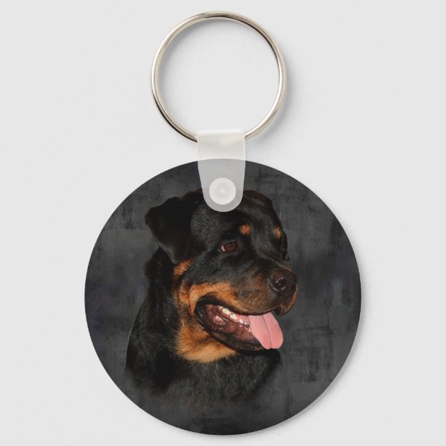 Rottweiler-nyckelkedja Nyckelring (Framsida)